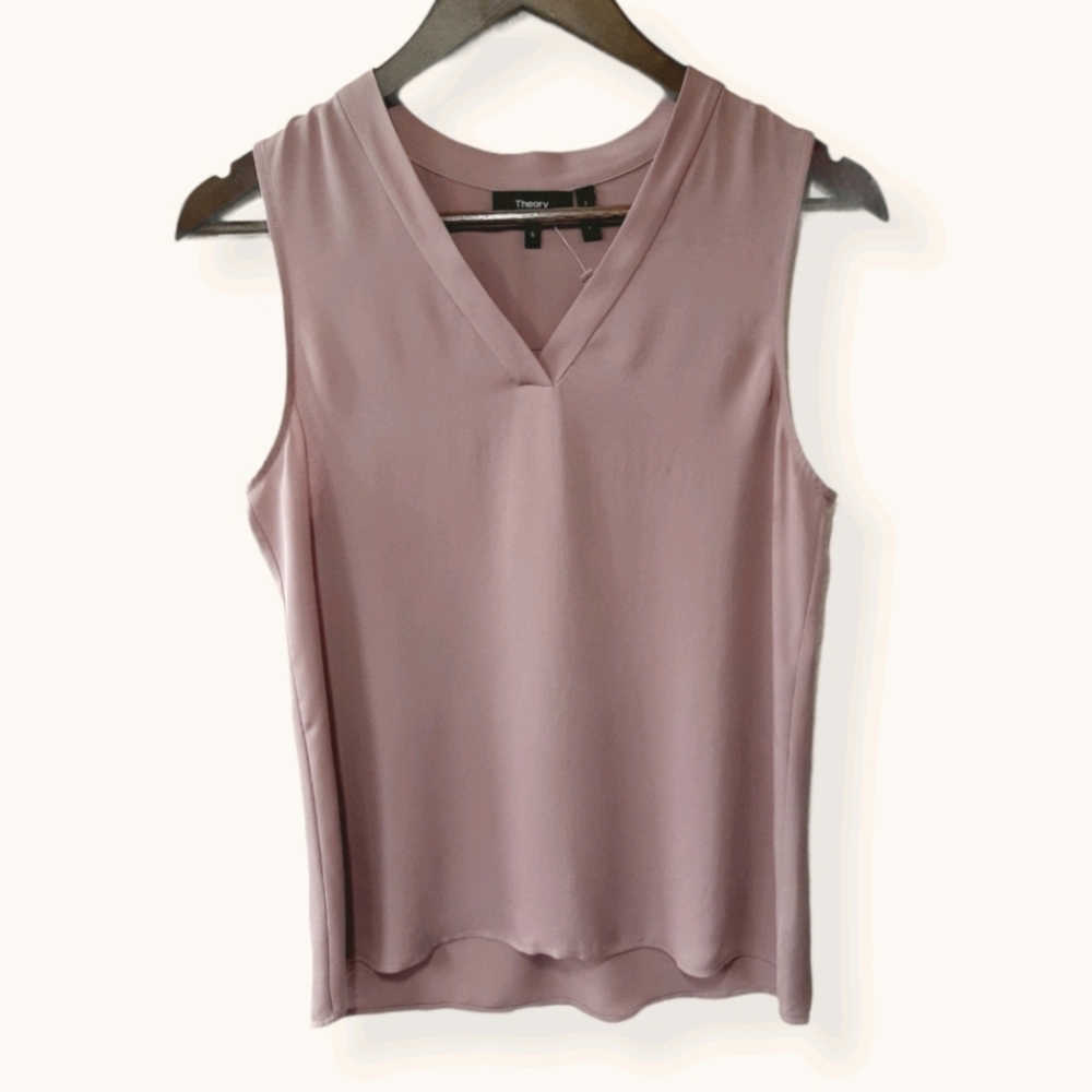 Like New Theory 100% Silk sleeveless blouse